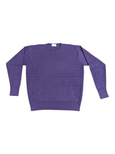 Load image into Gallery viewer, Bally 6305457 Men's Pointelle Orchid Wool Sweater MSRP $945
