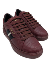 Load image into Gallery viewer, Bally Marell 6300464 Men&#39;s Heritage Red Embossed Leather Sneakers MSRP $550
