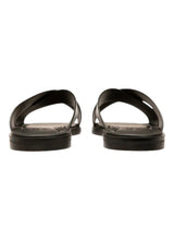 Load image into Gallery viewer, Bally Jair 6238051 Men&#39;s Black Calf Plain Leather Sandals MSRP $383
