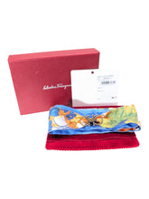Load image into Gallery viewer, Salvatore Ferragamo 726156 Floral Silk Handkerchief MSRP $220
