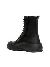 Load image into Gallery viewer, Bally Celsyo-Fur 6304659 Men's Black Leather Combat Boots MSRP $1200
