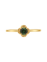 Load image into Gallery viewer, Gucci 18kt Yellow Gold &amp; Green Tourmaline YBC6624280010 MSRP $930
