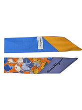 Load image into Gallery viewer, Salvatore Ferragamo 726156 Floral Silk Handkerchief MSRP $220
