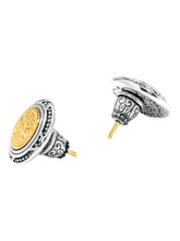 Load image into Gallery viewer, Konstantino Dome Sterling Silver and 18k Gold Earrings SKKJ709-130 MSRP $670
