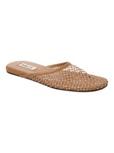 Load image into Gallery viewer, Bally Greek 6304234 Ladies Rattan Mesh &amp; Leather Mule MSRP $870
