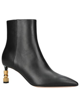 Load image into Gallery viewer, Bally Helena 6304592 Women&#39;s Black Bead-Embellished Leather Ankle Boots MSRP $1037
