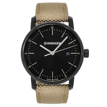 Load image into Gallery viewer, Wenger Swiss Army Men&#39;s 01.1741.138 Urban Classic Black Dial Watch 42mm MSRP$185
