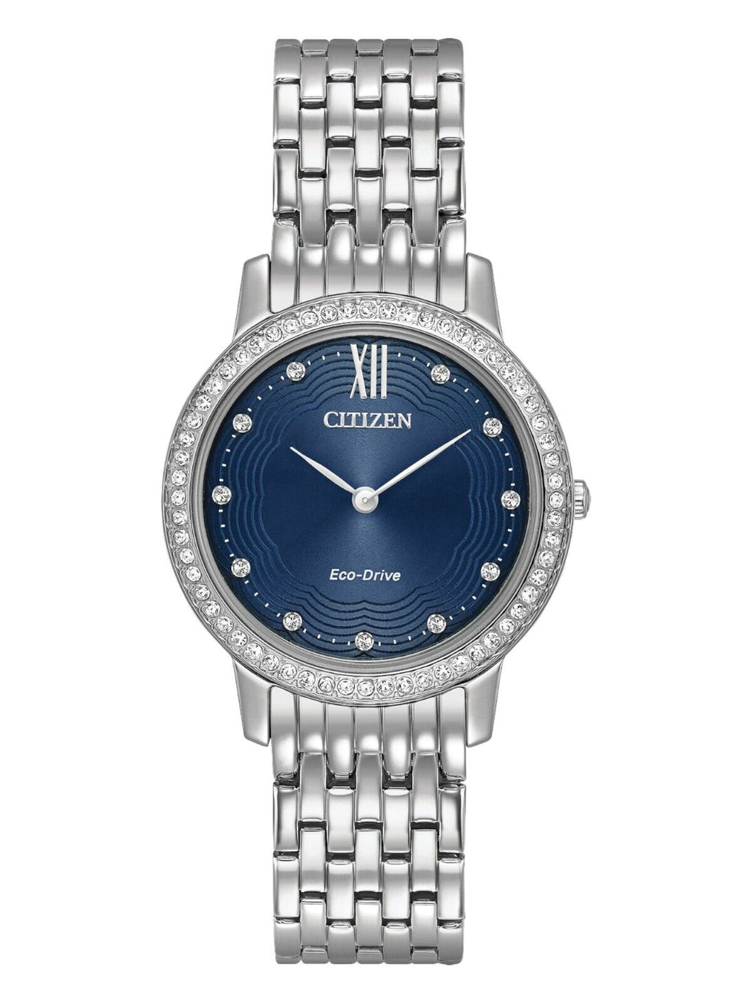 Citizen Eco-Drive Silhouette Crystal EX1480-58L Blue Women's Watch MSRP$ 295