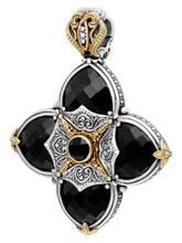 Load image into Gallery viewer, Konstantino 18K &amp; Silver Onyx Pendant with Chain MEMK5114-120-CUT MSRP $1930

