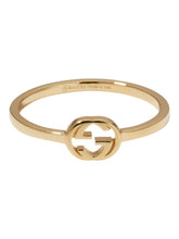 Load image into Gallery viewer, Gucci Interlocking G 18K Yellow Gold Ring YBC679115001 MSRP $880
