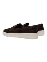 Load image into Gallery viewer, Bally Rayan 6309000 Men's Ebano Suede Penny Loafers MSRP $610
