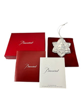 Load image into Gallery viewer, Baccarat 2812406 Clear Crystal Noel 2018 Silver Annual Ornament MSRP $195
