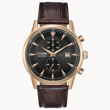 Load image into Gallery viewer, Citizen Eco-Drive Corso Men&#39;s Black Dial Strap Watch CA7003-06E MSRP $350
