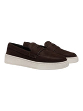 Load image into Gallery viewer, Bally Rayan 6309000 Men's Ebano Suede Penny Loafers MSRP $610
