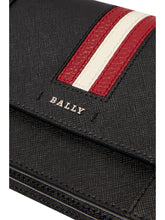 Load image into Gallery viewer, Bally Stafford 6219390 Women&#39;s Black Leather Chain Wallet MSRP $640
