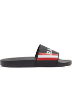 Load image into Gallery viewer, NEW Bally Simon 6234034 Men&#39;s Black Logo Rubber Sandals MSRP $195
