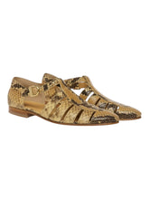 Load image into Gallery viewer, Bally Gabry 6304337 Men&#39;s Animal Print Leather Sandals MSRP $940
