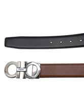 Load image into Gallery viewer, Salvatore Ferragamo 725452 Men's Reversible &amp; Adjustable Gancini Size 105 MSRP $550
