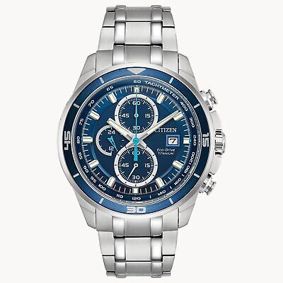 Citizen Eco-Drive Brycen Men's Blue Dial Bracelet Watch CA0349-51L MSRP $525