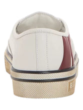 Load image into Gallery viewer, Bally Lyder 6305875 Men&#39;s White/Red Leather Sneakers MSRP $750
