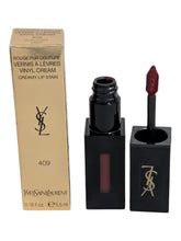 Load image into Gallery viewer, Yves Saint Laurent Rougr Pur Couture Vinyl Cream Lip Stain #409 Burgundy Vibes
