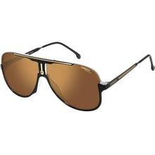 Load image into Gallery viewer, Carrera 1059/S Men&#39;s Black Frame Gold Polarized Lens Sunglasses 64-11-145 MSRP $195
