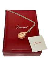 Load image into Gallery viewer, Baccarat 2806965 Fleurs de Psydélic Vermeil Gold with Rose Pendant MSRP $600
