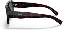 Load image into Gallery viewer, NEW PRADA Unisex PR 22YS 1AB5S0 Black Frame Dark Grey Lens Sunglasses MSRP $475
