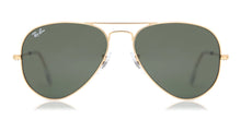 Load image into Gallery viewer, NEW RAY-BAN Men&#39;s Aviator Classic Gold Frame Sunglasses RB3025 W3234 MSRP $163
