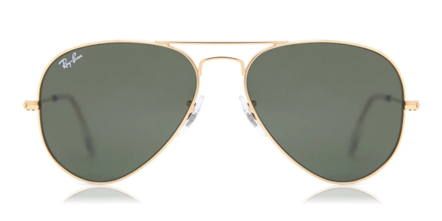 NEW RAY-BAN Men's Aviator Classic Gold Frame Sunglasses RB3025 W3234 MSRP $163