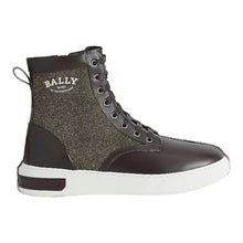 Load image into Gallery viewer, Bally Mevys 6239613 Men&#39;s Ebano Calf Plain Leather &amp; Fabric Boots Size 7 MSRP $730
