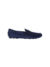 Load image into Gallery viewer, Bally Kevan 6308947 Men's Peacoat Suede Leather Drivers MSRP $770
