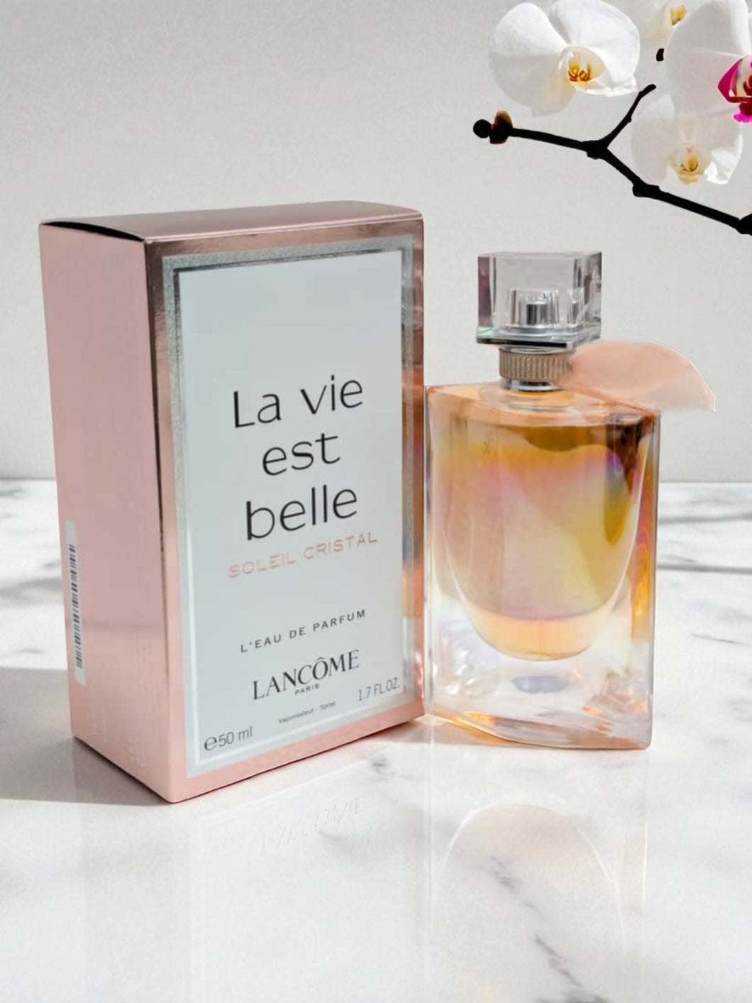 La Vie Est Belle Soleil Cristal By Lancome 1.7oz/50ml Eau De Parfum For Women MSRP $100