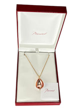 Load image into Gallery viewer, Baccarat 2806965 Fleurs de Psydélic Vermeil Gold with Rose Pendant MSRP $600
