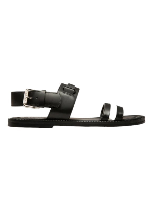Bally Jawan 6238065 Men's Black Calf Plain Leather Sandals Size 11.5 MSRP $542