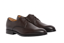 Load image into Gallery viewer, NEW A. TESTONI Men&#39;s Brown Calf Leather Derby Shoes MSG0012S MADE IN ITALY $625

