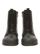 Load image into Gallery viewer, Bally Celsyo-Fur 6304659 Men's Black Leather Combat Boots MSRP $1200
