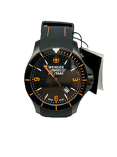Load image into Gallery viewer, Wenger Swiss Military 79031 Men's Black Dial Rubber Straps Quartz 43 mm Watch
