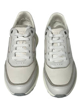 Load image into Gallery viewer, Bally Demmy 6300452 Men&#39;s White &amp; Dusty White Leather Sneakers MSRP $630

