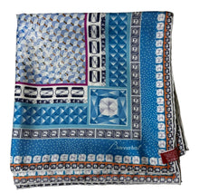 Load image into Gallery viewer, Baccarat 2809895 Ladies Louxor Twillsilk Maxi Tie Light Blue Scarf MSRP $400
