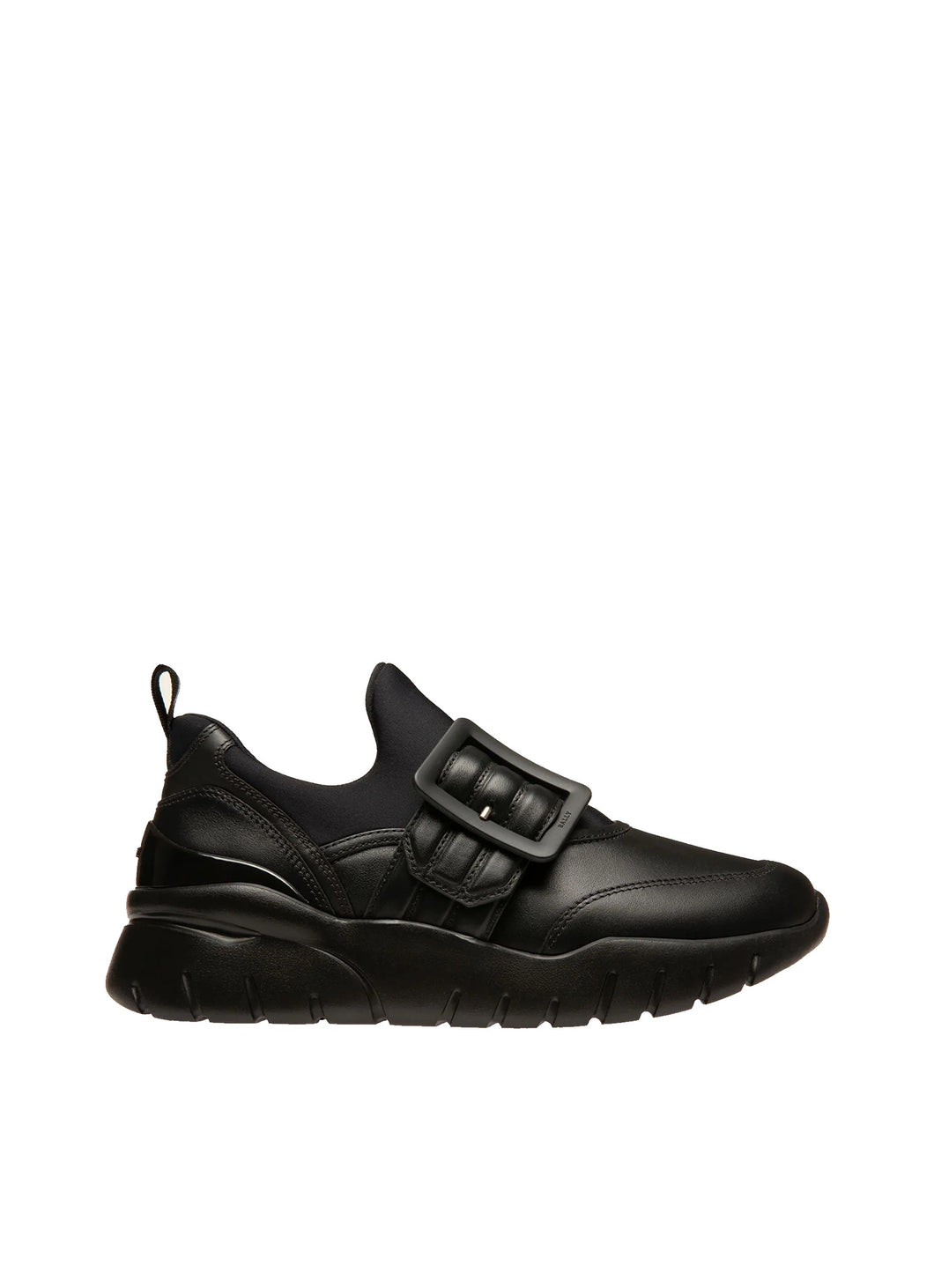 Bally Brinelle 6239651 Women's Black Calf Plain Leather Sneakers MSRP $590