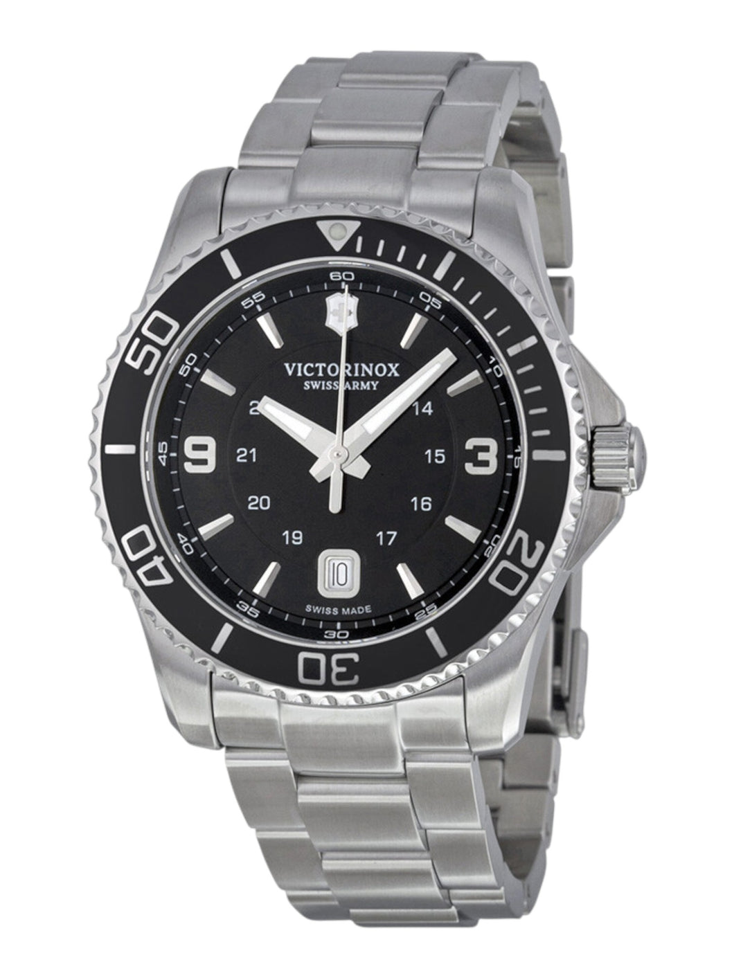 Victorinox Swiss Army 241697 Maverick Black Dial 43 mm Men's Watch MSRP $700