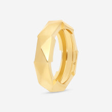 Load image into Gallery viewer, GUCCI Link to Love Studded 18kt Yellow Gold Ring YBC662184001 MSRP $1,980
