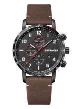 Load image into Gallery viewer, Wenger Swiss Army Men&#39;s 01.1543.107 Attitude Chronograph Black Dial Watch 44 mm MSRP $345
