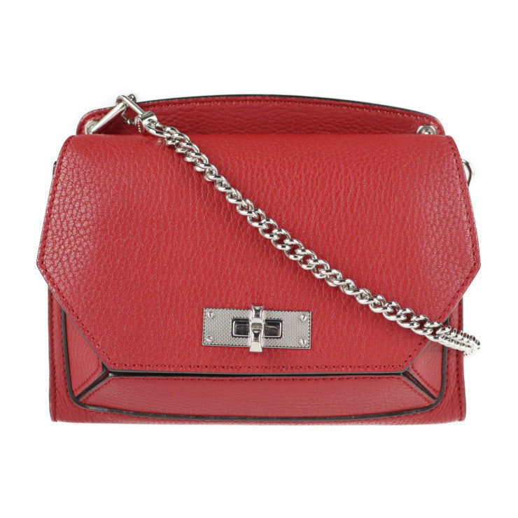 Bally Suzy Ladies 6219041 Medium Red Leather Crossbody Bag MSRP $799