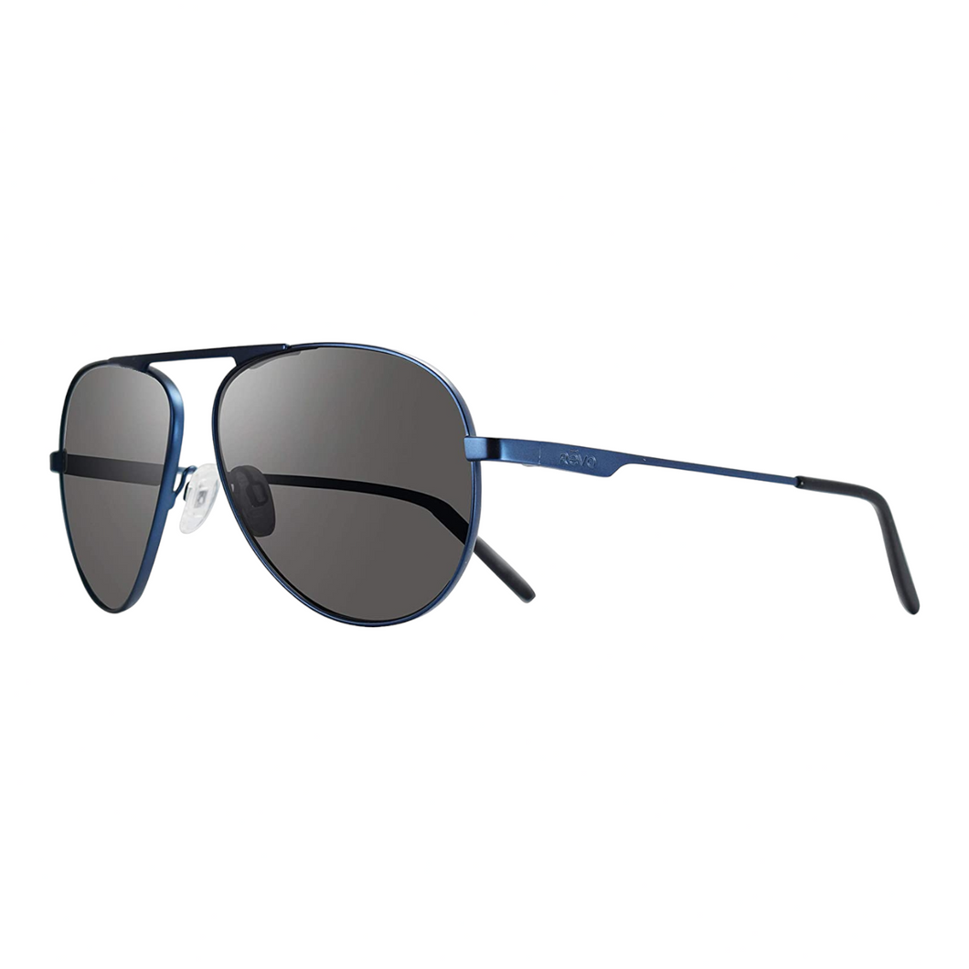 NEW REVO Men's Metro Ocean Blue Aviator Frame Polarized Sunglasses MSRP $249