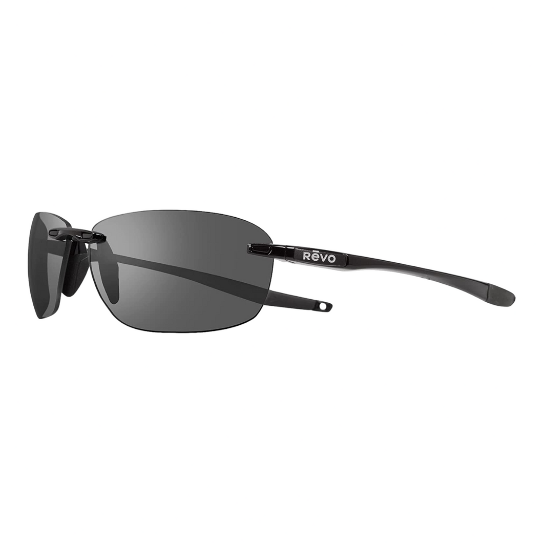 NEW REVO Men's Descend Fold Black Graphite Polarized Sunglasses MSRP $239