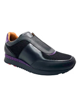 Load image into Gallery viewer, Bally Asmund 6217402 Men&#39;s Black Leather/Fabric Sneakers MSRP $630
