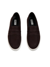 Load image into Gallery viewer, Bally Rayan 6309000 Men's Ebano Suede Penny Loafers MSRP $610
