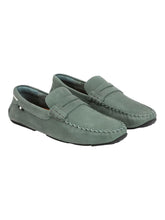 Load image into Gallery viewer, Bally Pier 6302843 Men&#39;s Sage Suede Leather Loafers Size 12 MSRP $678
